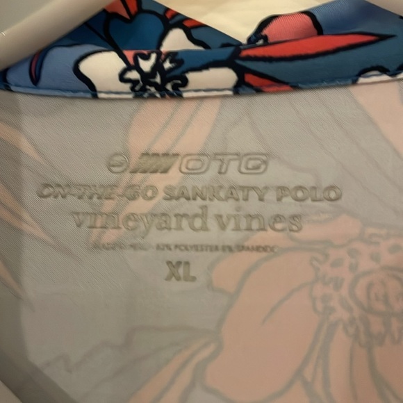Vineyard Vines On-The-Go Sankaty Floral Polo XL - Picture 2 of 3